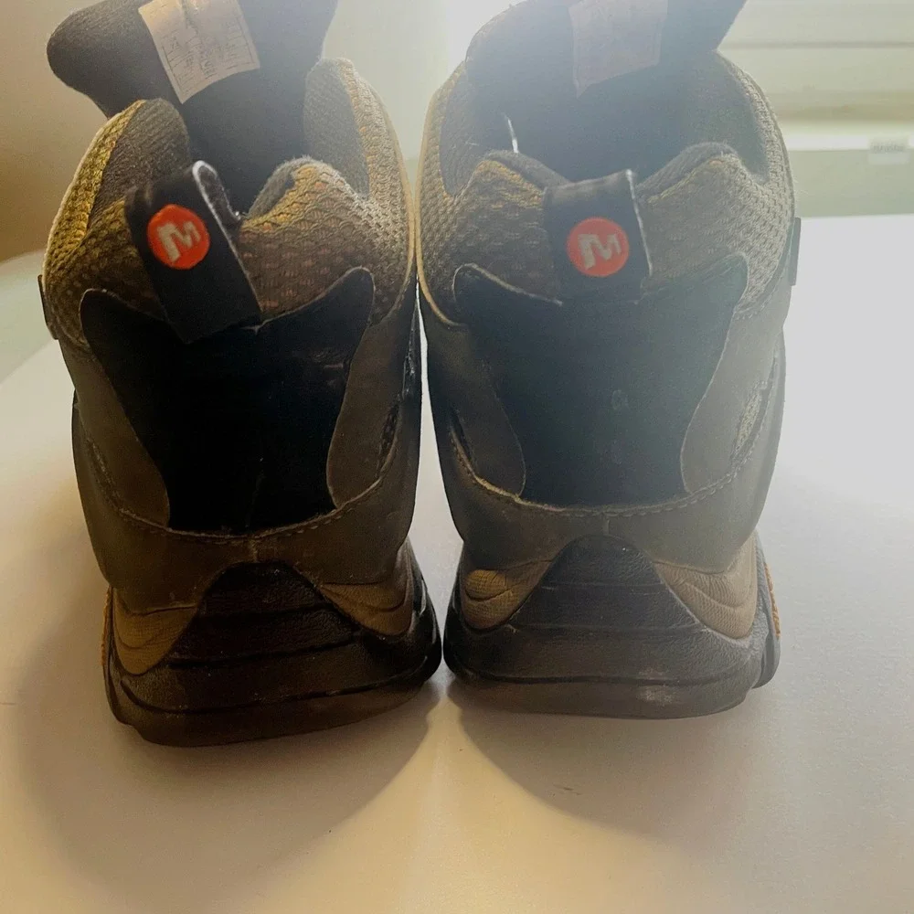 Merrell Mens Moab 2 Mid Waterproof Hiking Shoes Suede Mesh Trail Sneakers 7.5